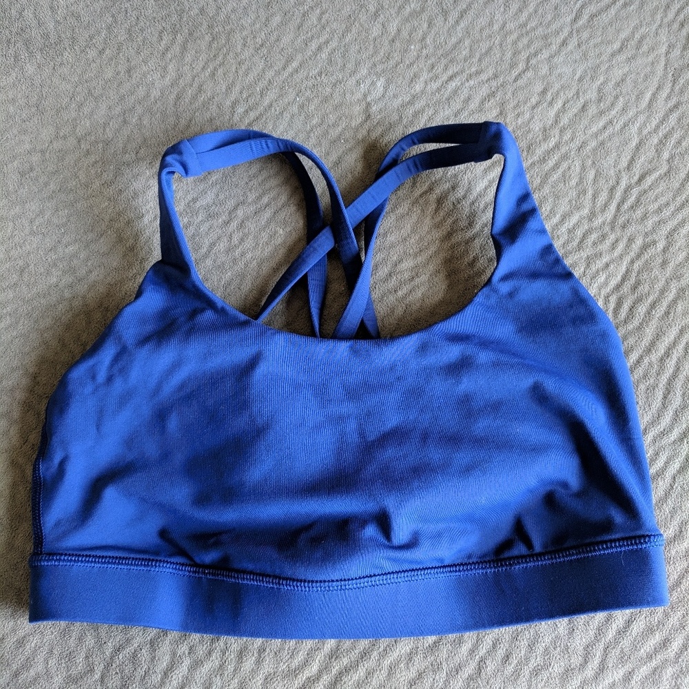 Navy Lululemon sports bra